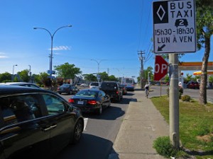 St. Jean reserved bus lane trial commences