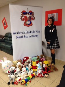 North Star Academy Laval students collect teddy bears for Haiti