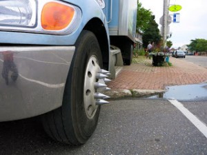 Police on lookout for spiked wheel nuts