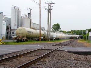 tank cars at StyroChem - Baie d'Urfé